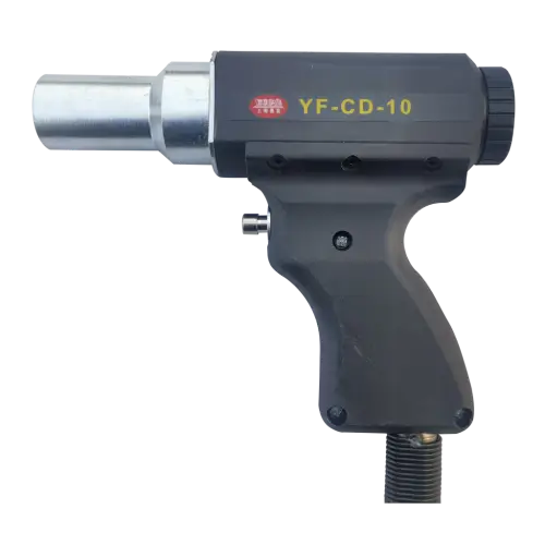 YF-CD-10 capacitor discharge stud welding gun for welding small studs from 3–12 mm in diameter.