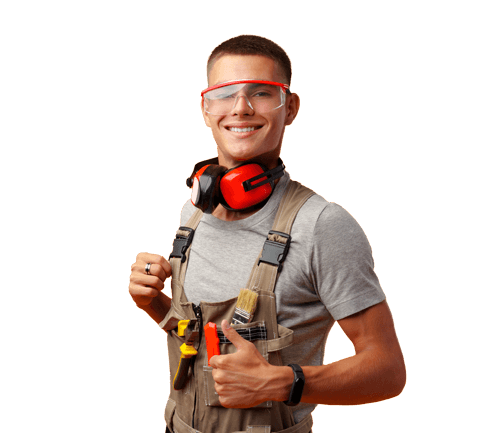 An illustration of a friendly professional technician with tools, representing ZOC Machinery's dedicated after-sales maintenance team.