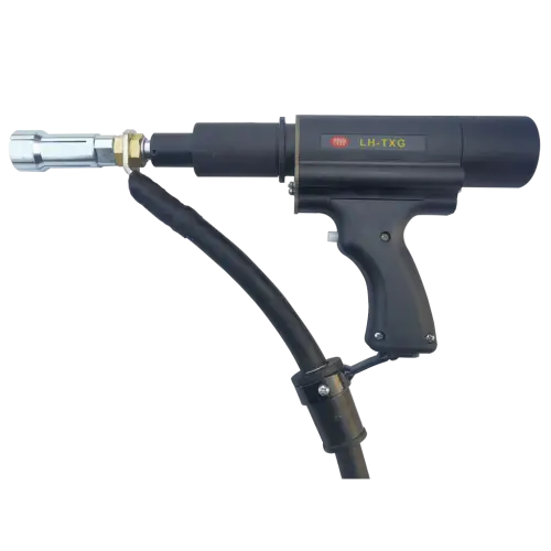 LH-TXG industrial stud welding gun with a supported welding diameter range of 3–28 mm.