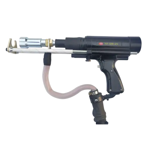 Heavy-duty DH-25 drawn arc stud welding gun for high-strength M3 to M32 shear connector and stud welding.